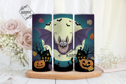 Batshit Crazy Halloween 20oz Tumbler Sublimation sassyprint 