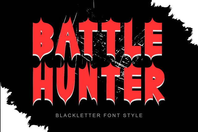 Battle Hunter Font Prasetya Letter 