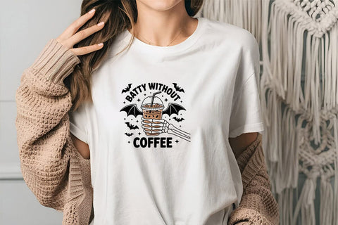 Batty Without Coffee SVG Angelina750 