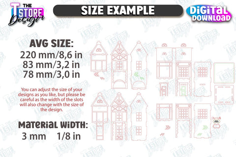 Bavarian Tea House Laser Cut Bundle | Tea Bag Dispenser | Tea Bag Holder | Tea Bag Organizer | CNC Files SVG The T Store Design 