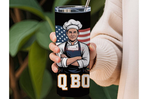 BBQ Boss 20oz Tumbler Wrap Sublimation DesignSVG 