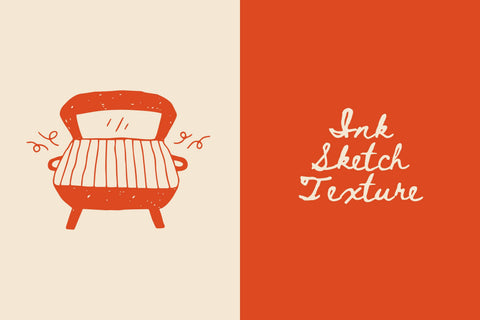 BBQ Grill Party Doodles PNG Clipart Set Sublimation Rin Green 