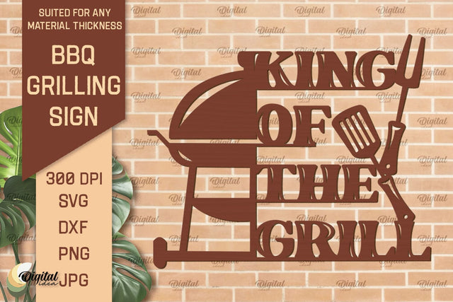 BBQ Grilling Sign Laser Cut. BBQ Sign SVG Laser Cut Files SVG Evgenyia Guschina 