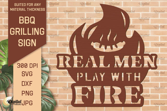 BBQ Grilling Sign Laser Cut. BBQ Sign SVG Laser Cut Files SVG Evgenyia Guschina 