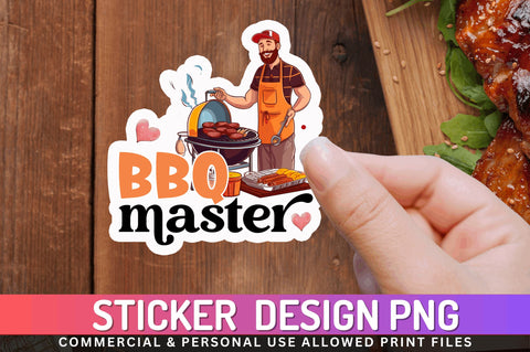 Bbq master Sticker Design Sublimation Regulrcrative 