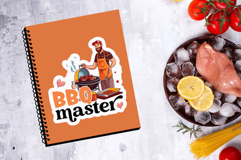 Bbq master Sticker Design Sublimation Regulrcrative 