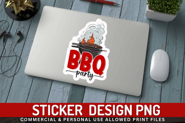 Bbq party Sticker Design Sublimation Regulrcrative 