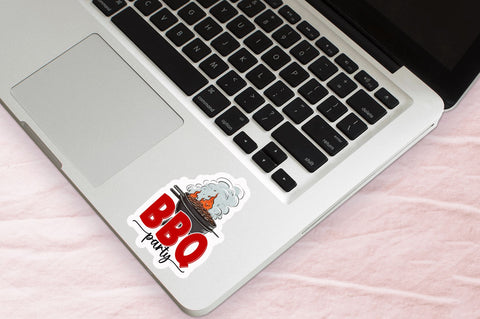 Bbq party Sticker Design Sublimation Regulrcrative 