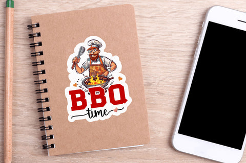 Bbq time Sticker Design Sublimation Regulrcrative 