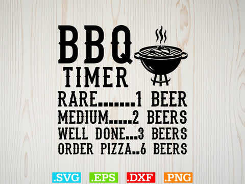 BBQ Timer Shirt, BBQ Svg Bundle, BBQ Svg, Grilling Svg, Kitchen Svg, Bbq Cut Files , Bbq Clipart, Grilling Clipart, Food Svg SVG Creativeart88 
