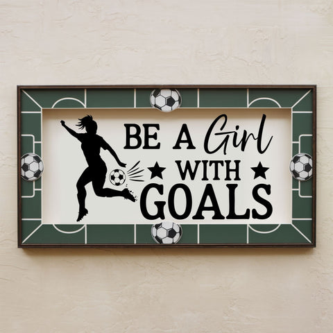 Be A Girl With Goals SVG Bundle | Soccer Girl Designs | Female Soccer Player Cut Files SVG TonisArtStudio 