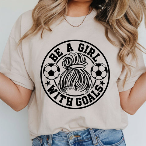 Be A Girl With Goals SVG Bundle | Soccer Girl Designs | Female Soccer Player Cut Files SVG TonisArtStudio 