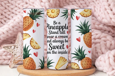 Be a Pineapple Tumbler Wrap Sublimation DesignSVG 