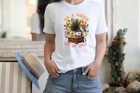 Be a Voice Not an Echo PNG Sublimation Sublimation CraftLabSVG 