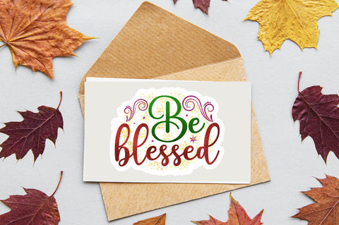 Be blessed Sticker Design Sublimation Regulrcrative 