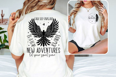 Be brave Front and Back SVG T shirt Design SVG Designangry 