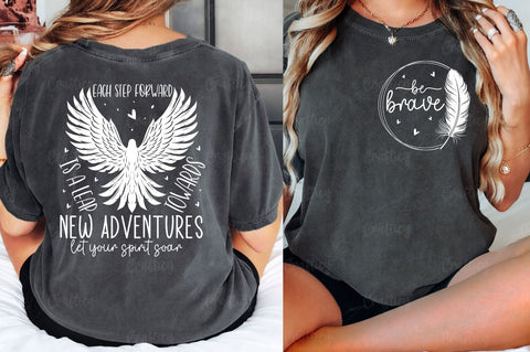 Be brave Front and Back SVG T shirt Design SVG Designangry 