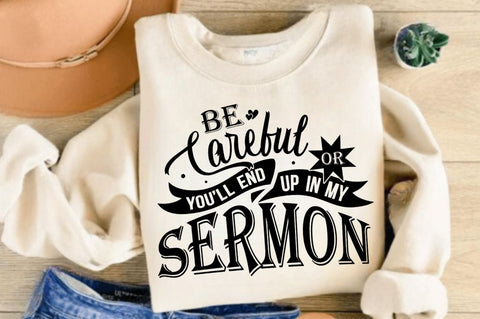 Be Careful SVG, Christian SVG, Retro Christian SVG, Bible Verse SVG, Flower Jesus SVG Design SVG Regulrcrative 