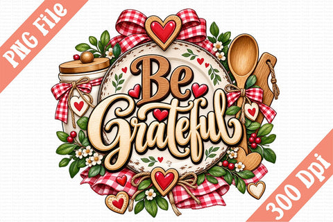 Be Grateful PNG Sublimation Craftlabsvg24 