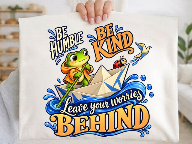 Be Humble Be Kind Frog PNG SVG artprintfile 