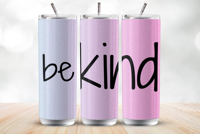 Be kind 20 Oz Sublimation Tumbler Wrap Sublimation MockupSvgVenue 