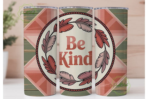 Be Kind 20oz Tumbler Wrap Sublimation PixelChick 