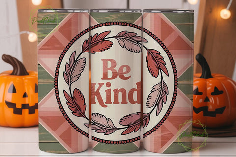 Be Kind 20oz Tumbler Wrap Sublimation PixelChick 