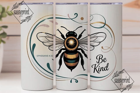 Be Kind Bee Tumbler Design Sublimation sassyprint 