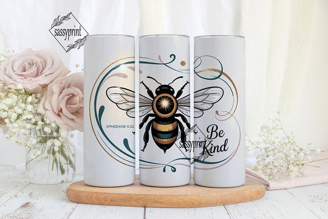 Be Kind Bee Tumbler Design Sublimation sassyprint 
