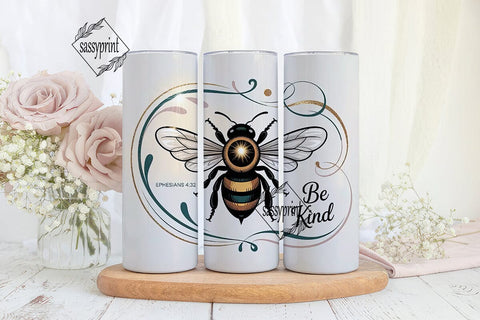 Be Kind Bee Tumbler Design Sublimation sassyprint 
