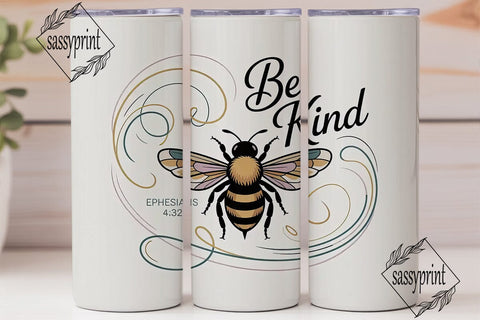 Be Kind Bee Tumbler Design Sublimation sassyprint 