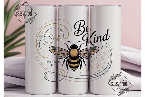 Be Kind Bee Tumbler Design Sublimation sassyprint 