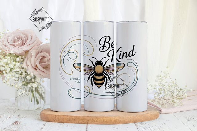 Be Kind Bee Tumbler Design Sublimation sassyprint 