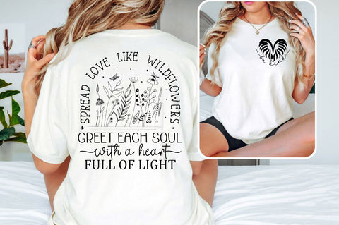 Be kind Front and Back SVG T shirt Design SVG Designangry 