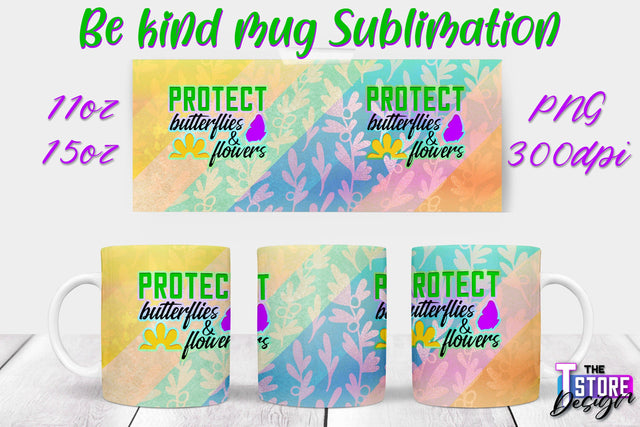 Be Kind Mug Quotes Sublimation | Coffee 11 Oz | 15 Oz Mug Sublimation Sublimation The T Store Design 