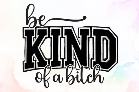 Be Kind of a Bitch T-Shirt Design SVG Sublimation designartist 