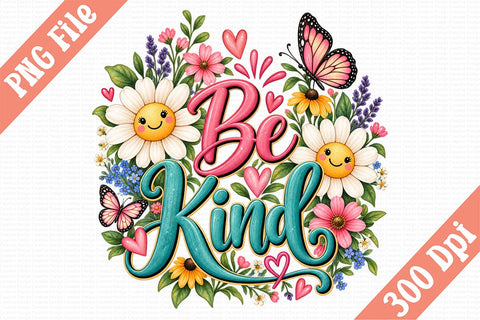 Be Kind PNG Sublimation Craftlabsvg24 