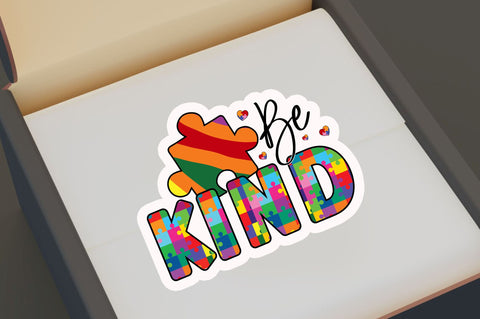 Be kind Sticker Design Sublimation Regulrcrative 