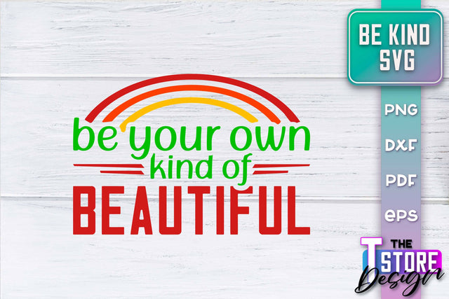 Be Kind SVG | Kindness Quotes SVG | Happy Design v.1 SVG The T Store Design 