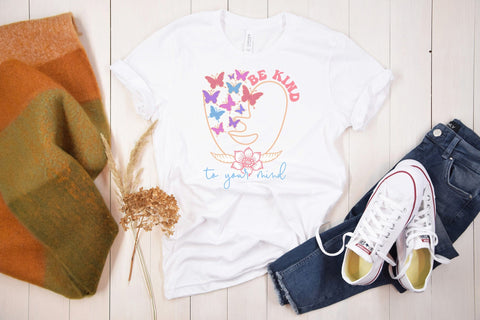 Be Kind to Your Mind, Positive Quote Sublimation Sublimation CraftLabSVG 