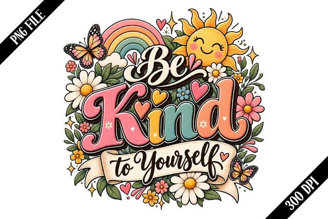 Be Kind to Yourself PNG Designs Sublimation shah alam 