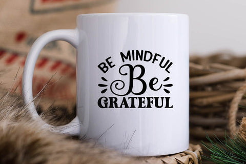 Be mindful be grateful SVG Angelina750 