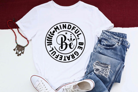Be mindful be grateful SVG Angelina750 