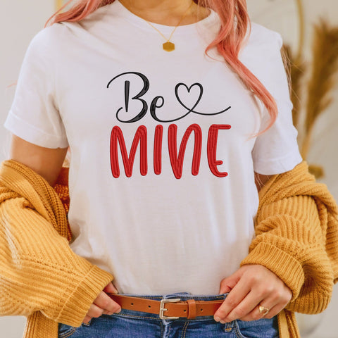 Be Mine Embroidery Design, Valentine's Day Embroidery Design Embroidery/Applique DESIGNS HappyDesignStudio 
