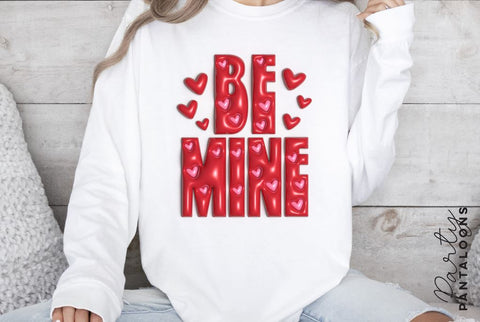 Be mine svg, happy valentines day svg, valentines design svg, valentines heart svg, valentines hearts svg, svg files for valentines, puff SVG Partypantaloons 