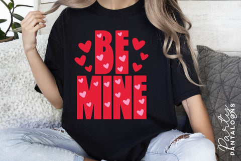 Be mine svg, happy valentines day svg, valentines design svg, valentines heart svg, valentines hearts svg, svg files for valentines SVG Partypantaloons 