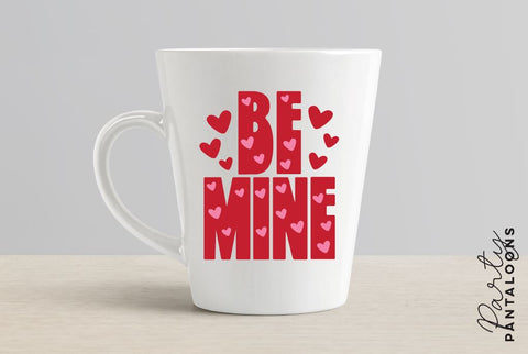 Be mine svg, happy valentines day svg, valentines design svg, valentines heart svg, valentines hearts svg, svg files for valentines SVG Partypantaloons 