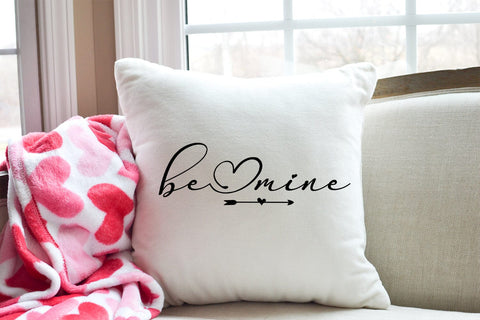 Be Mine SVG I Farmhouse Valentine Sign SVG I Valentine SVG SVG Happy Printables Club 