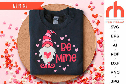 Be Mine SVG, Layered Valentine's Day Door Sign Cut File SVG RedHelgaArt 