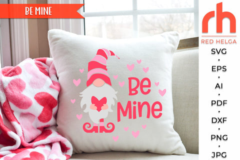 Be Mine SVG, Layered Valentine's Day Door Sign Cut File SVG RedHelgaArt 